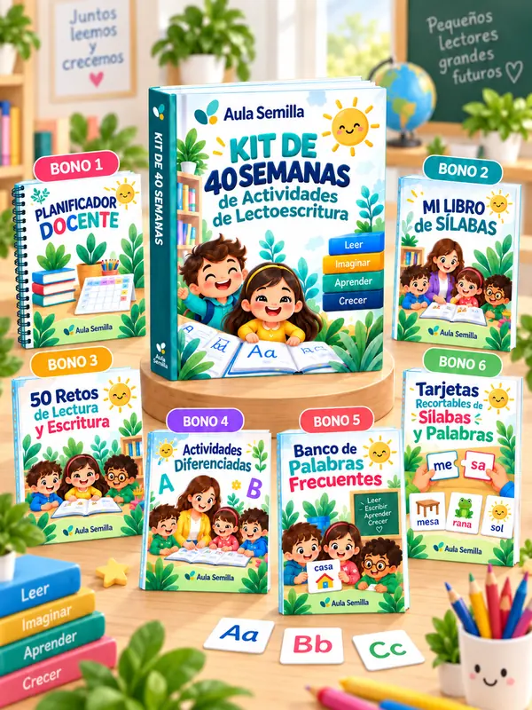 Paquete completo del Kit de 40 Semanas con sus seis bonos educativos incluidos