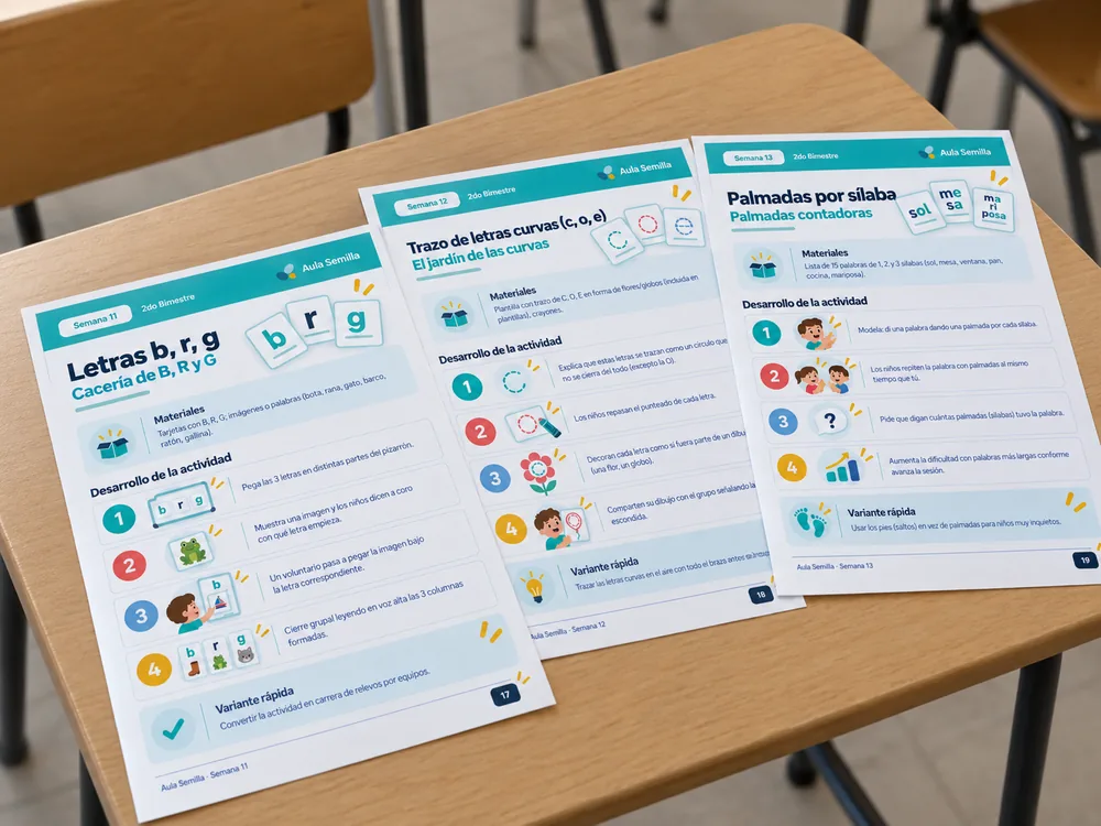Actividades del 2do bimestre del Kit de 40 Semanas